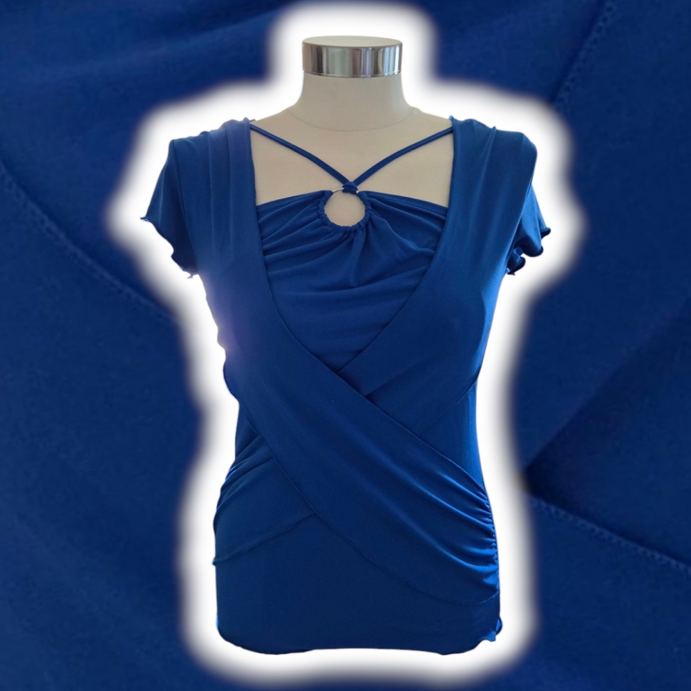 Say Anything Royal Blue Women's Blouse
